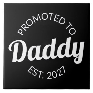 Benoemd tot papa vanaf 2027 Nieuwe papa baby showe Tegeltje