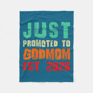 Benoemd tot peetmoeder est 2026 vintage nieuwe 26  fleece deken