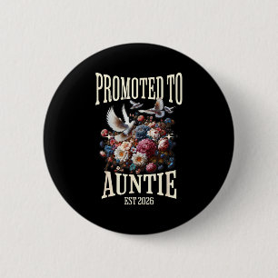 Benoemd tot tante est 2026 zwangerschap onthulling ronde button 5,7 cm