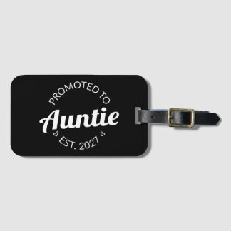 Benoemd tot Tante Est 2027 Nieuwe Tante Bagagelabel