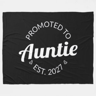 Benoemd tot Tante Est 2027 Nieuwe Tante Fleece Deken