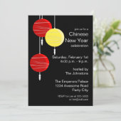 Benoemde Chinese lampions Kaart (Staand voorkant)