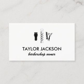 Benoeming Barber Pole Afsprakenkaartje