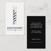 Benoeming Barber Pole Afsprakenkaartje (Voorkant / Achterkant)