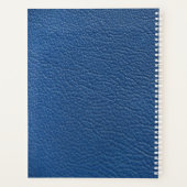 Benoeming Book 2023, Blue Leather Pattern Plann Planner (Achterkant)