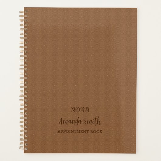 Benoeming Book 2023, Brown Pattern Planner (Voorkant)