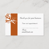 BENOEMING Klassieke schaar Salon Hair Stylist Afsprakenkaartje (Achterkant)