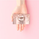 Benoeming leidt Aangepaste Lips Glitter Drift Make Afsprakenkaartje