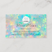 Benoeming Makeup Hair Logo Nails Qr Code Opal Afsprakenkaartje (Achterkant)