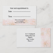 Benoeming marmer Peach specialist Afsprakenkaartje (Voorkant / Achterkant)