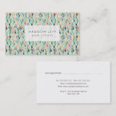 Benoeming patroonhaar Salon-stylist Afsprakenkaartje (Voorkant / Achterkant)