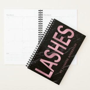 Benoeming roos Gold en zwarte marmer Planner