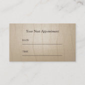  benoeming van Chiropractor Massage Therapy Afsprakenkaartje (Achterkant)