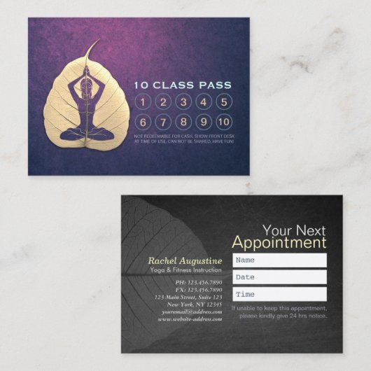 Benoeming van de Loyalty Bodhi Leaf Cut (Voorkant / Achterkant)