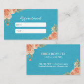 Benoeming van de Salon van de schoonheid de Afsprakenkaartje (Voorkant / Achterkant)