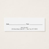 Benoeming van Faux Copper Sequin Comb Hair Salon Mini Visitekaartjes (Achterkant)