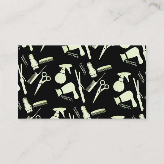Benoeming van haarstylist-tools afsprakenkaartje (Voorkant)