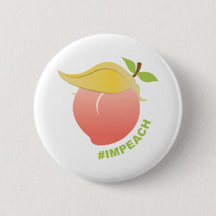 Benoeming van Trump Peach Ronde Button 5,7 Cm