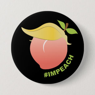 Benoeming van Trump Peach Ronde Button 7,6 Cm