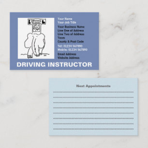 Benoemingen rijinstructeur visitekaartje