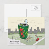 Benoemingskaart "Een leven lang opslaan" Briefkaart (Voorkant / Achterkant)