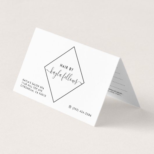 Benoemingskaarten voor Black & White Diamond Visitekaartjes (Voorkant)