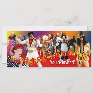 Benoit is de 30e Birthday Costume Party Kaart