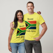Benoni, Zuid-Afrika met Zuid-Afrikaanse vlag T-shirt (Unisex)