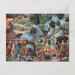 Benozzo Gozzoli - Voyage des Mages Carte Postale