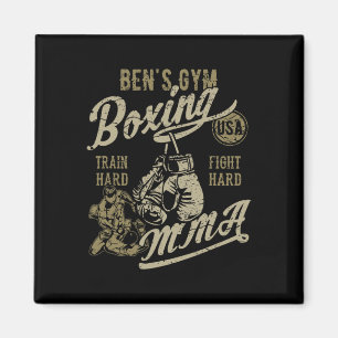 Bens Gym Boksen Mma Retro Design Voor De Naam Ben Magneet