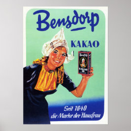 BENSDORP KAO German  Milk Chocolate Drink Poster