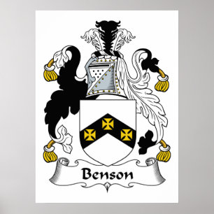 Benson Family Crest Poster