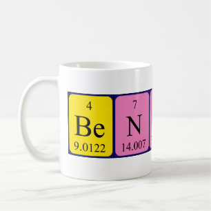 Benson nom de table périodique mug