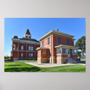 Bent County Jail en Courthouse, Colorado Poster