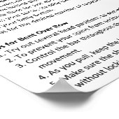 Bent over de weg - Oefening - Anatomiegrafiek van Poster (Hoek)