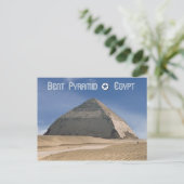 Bent Pyramid op Dahshur, Egypte Briefkaart (Staand voorkant)
