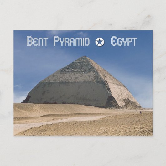 Bent Pyramid op Dahshur, Egypte Briefkaart (Voorkant)
