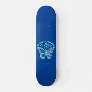 BENT SOORT VAN JE MIND-vlinder, geestelijke gezond Skateboard