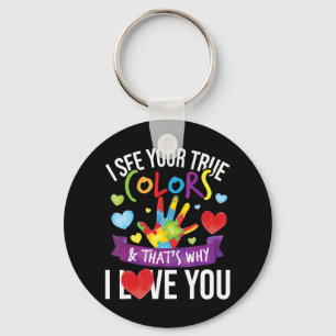 Bent u een supporter van een Autistisch Warrior? B Sleutelhanger