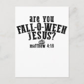 Bent u Herfst-o-Ween Jesus Christelijk Halloween Feestdagenkaart (Voorkant)