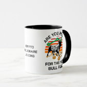 Bent u klaar CRYPTO BULL RUN Bitcoin Mok (Voorkant rechts)