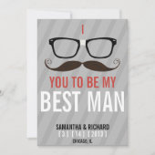 Bent u mijn beste man Geek Glasses nodig Kaart (Voorkant)