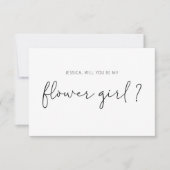 Bent u mijn Bloemenmeisje-Kaart? Kaart (Voorkant)