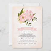 Bent u mijn Bridesmaid? Blush Pink Peonies Kaart (Voorkant)