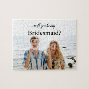 Bent u mijn Bridesmaid Custom Photo Puzzle Gift Legpuzzel
