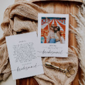 Bent u mijn Bridesmaid-fotovoorstel Kaart? Kaart