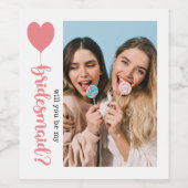 Bent u mijn Bridesmaid-fotovoorstel? Wijn Etiket (Enkel label)