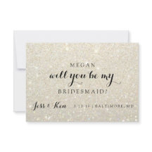 Bent u mijn Bridesmaid - Glit Fab - WhiteGold