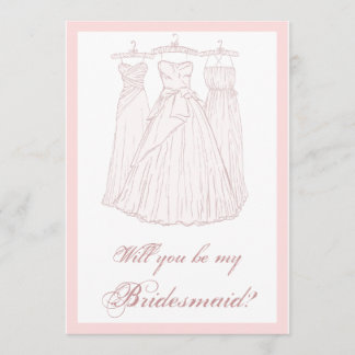 Bent u mijn Bridesmaid? Kaart