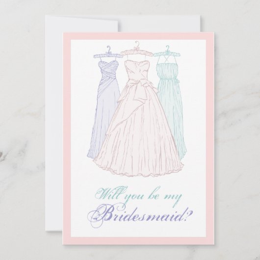 Bent u mijn Bridesmaid? Kaart (Voorkant)